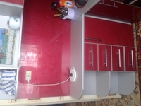 Акриловый угловой кух гарнитур цвета бордо для мал кухни с/п новый в связс  - Изображение #5, Объявление #1029787