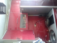 Акриловый угловой кух гарнитур цвета бордо для мал кухни с/п новый в связс  - Изображение #1, Объявление #1029787